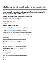 Mẫu Biên bản thanh lý hợp đồng cập nhật mới nhất năm 2024