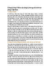 Công lý là gì? Bảo vệ công lý trong cải cách tư pháp Việt Nam