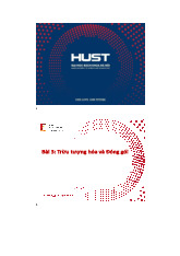 Bài 3: Trừu tượng hóa và đóng gói môn Lập trình Java | Trường Đại học Bách Khoa Hà Nội