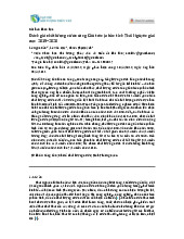 Đánh giá chất lượng nước sông Cầu giai đoạn 2019-2020 tại Thái Nguyên | Môn Môi trường và phát triển bền vững - Đại học Xây Dựng Hà Nội