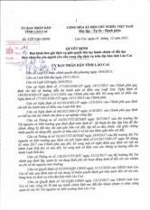 Quyết định Ban hành đơn giá dịch vụ giải quyết thủ tục hành chính về đất đai theo như câu của người yêu câu cung cấp dịch vụ trên địa bàn tỉnh Lào Cai | Học viện Hành chính Quốc gia