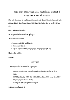 Giải Địa lí 7 Bài 8: Thực hành: tìm hiểu các nền kinh tế lớn và kinh tế mới nổi ở châu Á | Chân trời sáng tạo