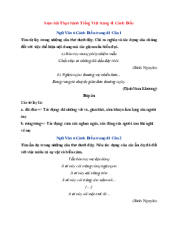 Soạn bài Thực hành Tiếng Việt trang 41| Ngữ Văn 6 Cánh Diều tập 1