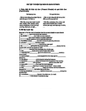 BÀI TẬP VỀ THÌ HIỆN TẠI ĐƠN VÀ QUÁ KHỨ ĐƠN - TIẾNG ANH 101