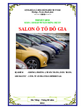 Báo Cáo Đầu Tư Dự Án Xây Dựng Salon Ô Tô Đỗ Gia | Đại học Hoa Sen