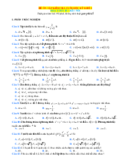 Bộ đề thi học kỳ 2 Toán 10 Kết nối tri thức( có đáp án)