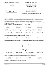 Đề giữa kì 2 Toán 10 năm 2024 – 2025 trường THPT Trần Cao Vân – Khánh Hòa có đáp án