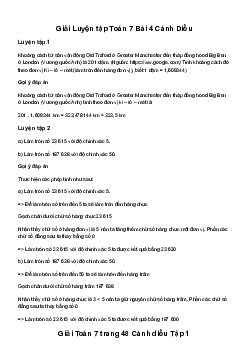 Giải Toán 7 Bài 4: Làm tròn và ước lượng | Cánh diều