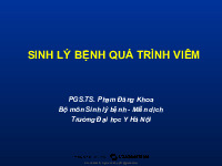 Rối loạn tuần hoàn và chuyển hóa trong viêm - SLB 3.2