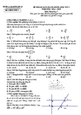 Đề học kỳ 1 Toán 7 năm 2024 – 2025 phòng GD&ĐT Hải Hậu – Nam Định