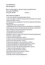 Bộ câu hỏi ôn tập - Luật Hình Sự | Trường Đại học Luật, Đại học Quốc gia Hà Nội