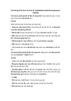 Giải bài tập SGK Lịch sử 10 bài 36