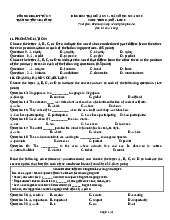 Đề kiểm tra giữa kỳ 2 - năm học: 2024- 2025 môn: Tiếng anh - lớp 9 | Trường THCS Đại Hợp