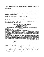 Cách viết +3 mẫu bản kiểm điểm nói chuyện trong giờ học 2025