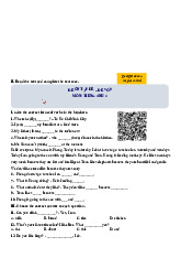 Đề ôn tập hè lớp 4 lên lớp 5 môn Tiếng Anh - Đề số 9