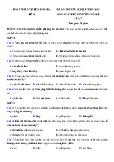 Đề thi thử tốt nghiệp THPT 2025 môn Giáo dục Kinh tế và Pháp luật bám sát đề minh họa - Đề 19