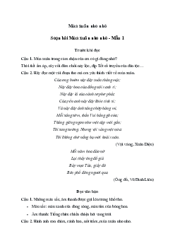 Soạn bài Mùa xuân nho nhỏ - Ngữ Văn 7 Kết nối tri thức