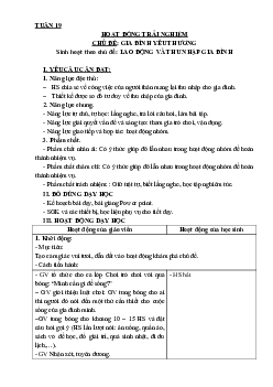 Chủ đề: Gia đình yêu thương - Tuần 19 | Hoạt động trải nghiệm 3 | Kết nối tri thức