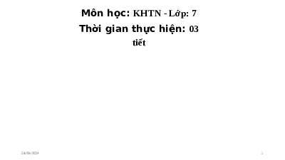 Giáo án điện tử Khoa học tự nhiên 7 Bài 9 Cánh diều: Sự truyền âm