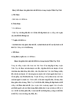 Đoạn văn phân tích một chi tiết kì ảo trong truyện Thần Trụ Trời | Văn mẫu lớp 10  Kết Nối Tri Thức