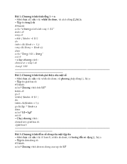 Bài tập thực hành 1 - Shell script