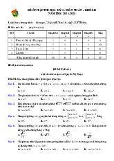 Đề ôn tập cuối học kỳ 2 Toán 10 năm 2024 – 2025 trường THPT Việt Đức – Hà Nội