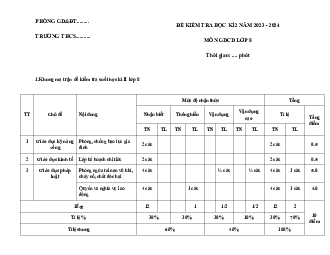Bộ đề thi học kì 2 môn Giáo dục công dân 8 năm 2023 - 2024 sách Kết nối tri thức với cuộc sống