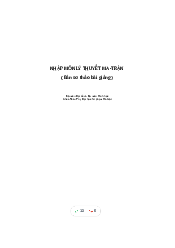 Nhập môn lý thuyết ma trận | Đại học Sư Phạm Hà Nội