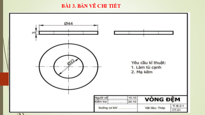 Bài 3: Bản vẽ chi tiết | Bài giảng PowerPoint Công nghệ  8 | Kết nối tri thức