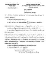 Đề chọn HSG tỉnh dự thi QG môn Toán THPT năm 2025 – 2026 sở GD&ĐT Quảng Ngãi