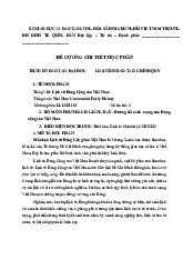 Lịch sử Đảng Cộng sản Việt Nam - Đề cương chi tiết học phần NEU 2019