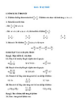 Tóm tắt lý thuyết và các dạng bài tập tỉ lệ thức và đại lượng tỉ lệ Toán 7