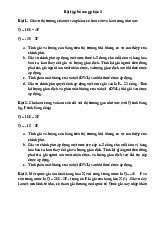 Bài tập bổ sung phần 3 môn Kinh tế vi mô | Trường Đại học Kinh Tế Quốc Dân