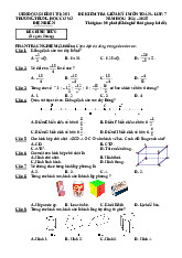 Đề giữa kỳ 1 Toán 7 năm 2024 – 2025 trường THCS Điện Biên – TP HCM