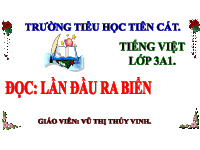 Giáo án điện tử Tiếng Việt 3 Tập 1 Bài 5 Kết nối tri thức: Nhật kí tập bơi - Đọc