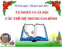 Giáo án điện tử Tự nhiên và Xã hội 2 Bài 1 Kết nối tri thức: Các thế hệ trong gia đình