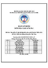 Tìm hiểu về đại hội Đại biểu toàn quốc lần thứ VIII và IX (1996 và 2001) của Đảng Cộng sản Việt Nam | Môn Lịch sử Đảng Cộng Sản Việt Nam - Đại học Kinh Tế Quốc Dân