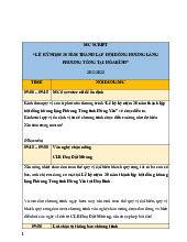 Kịch bản MC Lễ Kỷ Niệm 30 Năm Hội Đồng Hương Làng Phương Tòng