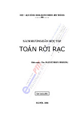 Sách hướng dẫn học môn Toán rời rạc| Môn Toán rời rạc| Trường Đại học Bách Khoa Hà Nội