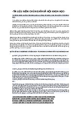 Tài Liệu Ôn Tập Môn Chủ nghĩa xã hội khoa học | Đại học Tài nguyên và Môi trường Hà Nội