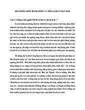 Đề cương Môn Tôn giáo và tín ngưỡng ở Việt Nam | Đại học Văn hóa Hà Nội