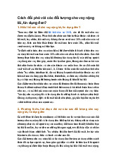 Cách đối phó với các đối tượng cho vay nặng lãi, tín dụng đen?