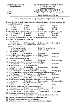 Kỳ Thi Tuyển Sinh Vào Lớp 10 THPT Tỉnh Quảng Bình Năm 2014-2015 Môn Tiếng Anh (chuyên)