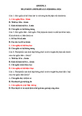 Trắc nghiệm Chương 1: Nhập Môn Chủ Nghĩa Xã Hội Khoa Học môn Chủ nghĩa xã hội khoa học | Trường Đại học Tôn Đức Thắng