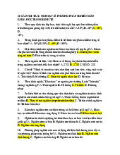 50 CÂU HỎI TRẮC NGHIỆM VỀ NGHIÊN CỨU KHOA HỌC KINH TẾ 1. Môn Phương pháp nghiên cứu khoa học (Phenikaa) | Đại học Trường Đại học Phenika.