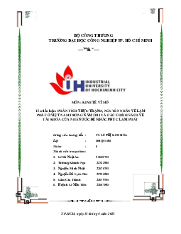 Phân tích thực trạng, nguyên nhân lạm phát ở Việt Nam | Tiểu luận môn kinh tế vĩ mô
