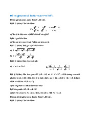 TOP 2 đề thi giữa học kỳ 1 môn Toán lớp 9 năm học 2024 - 2025
