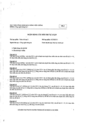 Ngân hàng câu hỏi tự luận ôn thi môn Toán rời rạc phần 2 | Học viện Công nghệ Bưu chính Viễn thông