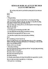 Đề cương môn Luật môi trường - Trường Đại học lao động -  xã hội