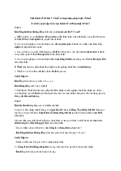 Giải Giáo dục Kinh tế và Pháp luật 10 Bài 7: Thuế và thực hiện pháp luật về thuế | Chân trời sáng tạo